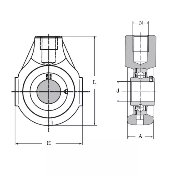 Підшипник SPK 25 U PTI