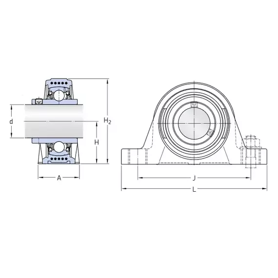 Корпус із підшипником SYWK 40 YTH SKF