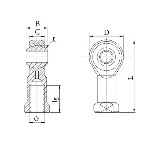 Підшипник SIL 08 T/K CT