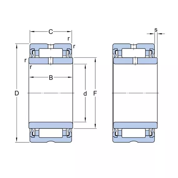 Подшипник NA 4907 2RS SKF
