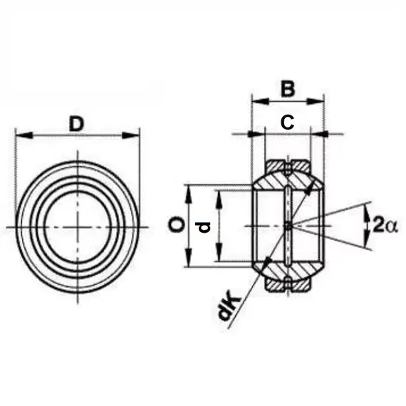 Підшипник GE 45 FO/ GEG45ES Fluro