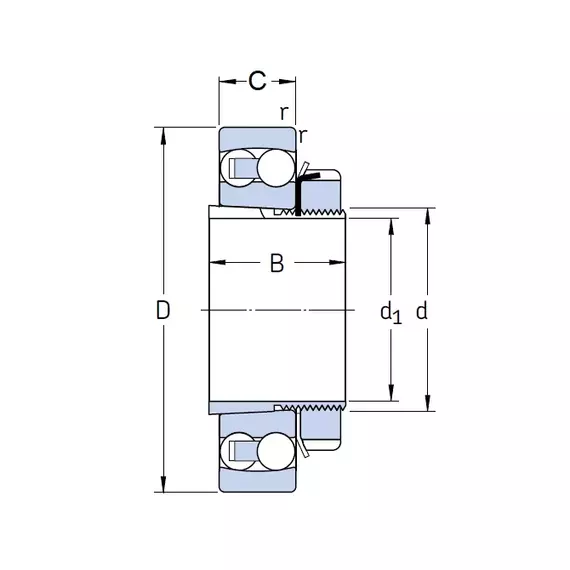 Подшипник 2215 EKTN9 + Н315 SKF