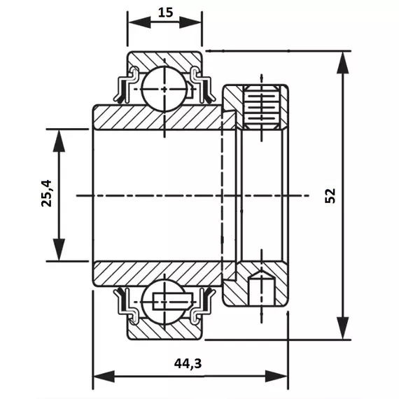 Підшипник HCR 205-16 PEER