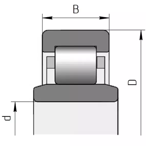 Підшипник NUB 206 KINEX