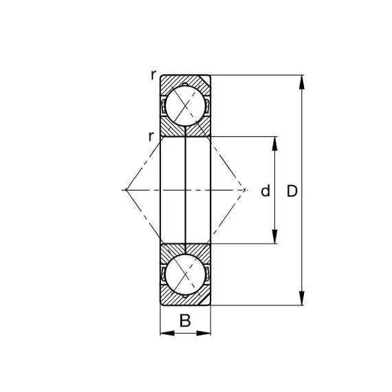 Подшипник QJ 220 N2-MPA FAG