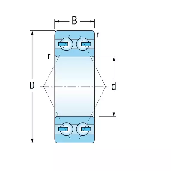 Подшипник 3207-2RSR KINEX