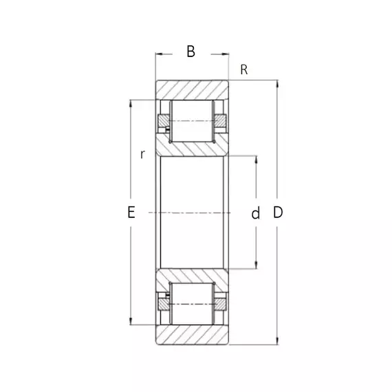 Подшипник 2314 (N 314 С3) ZKL
