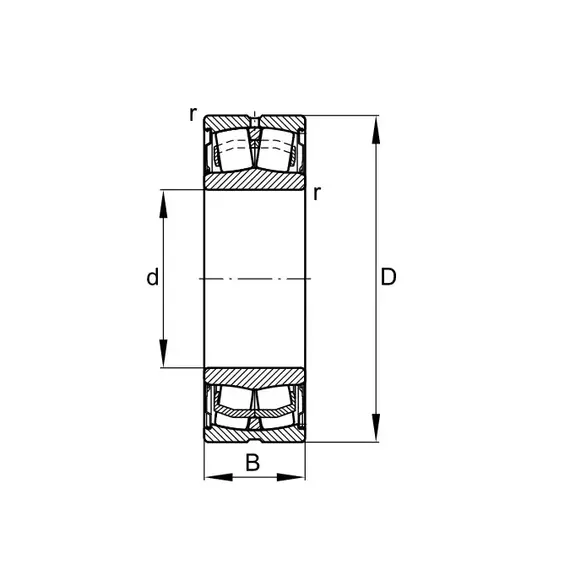 Подшипник WS22217-E1-2RSR FAG