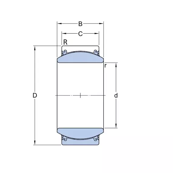 Підшипник GE 45 TXE-2LS SKF