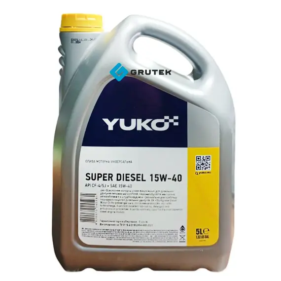 Моторна олива Yuko SUPER DIESEL 15W-40 5л 4820070245981, Об'єм, л: 5