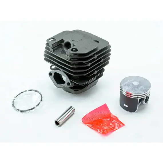 Цилиндр в сборе бензопилы Goodluck 52 d=45 черный AKME (поршень с покрытием GRAPHITE) 390958