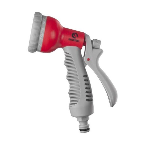 Пистолет-распылитель для полива 8 функц. с коннектором для шланга 1/2" INTERTOOL GE-0001