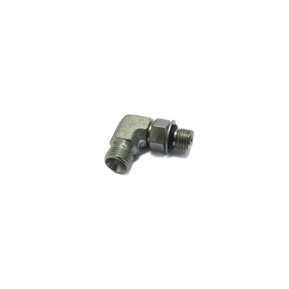 Адаптер-штуцер 90* 7/16"SAE папа x 1/4"BSP папа (JCB) 816/90459