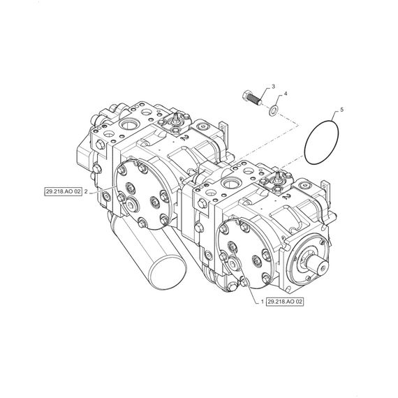 Гідравлічний насос New Holland MLR2141669 / 21.41669