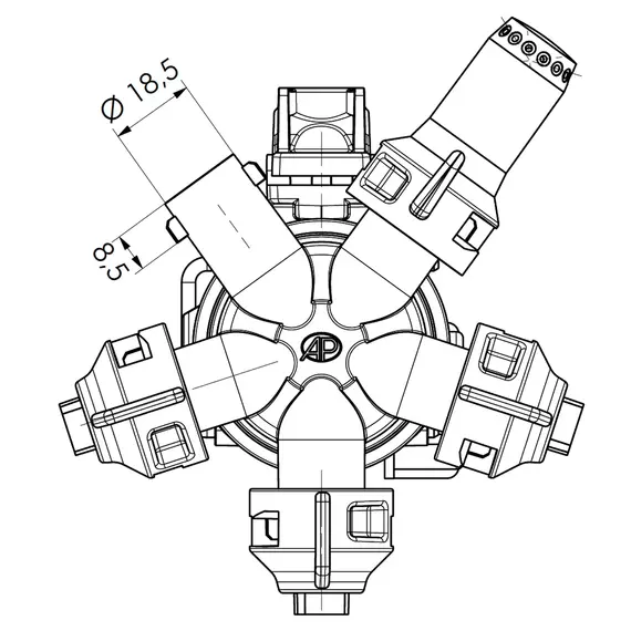 Форсунка ОП (п'ятипозиційна головка HD D25 ), фотография 6