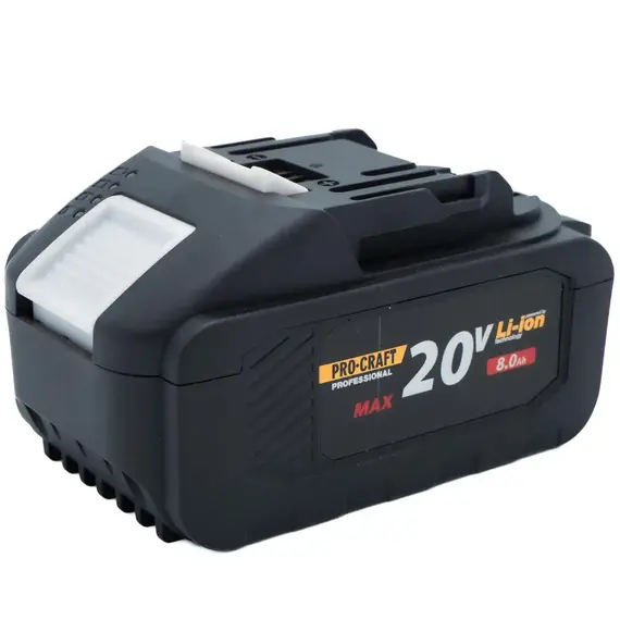 Аккумулятор для электроинструмента Li-Ion 20В, 8 Ач PROCRAFT Battery20/8