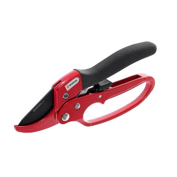 Секатор 200мм с храповым механизмом до 22мм INTERTOOL FT-1005