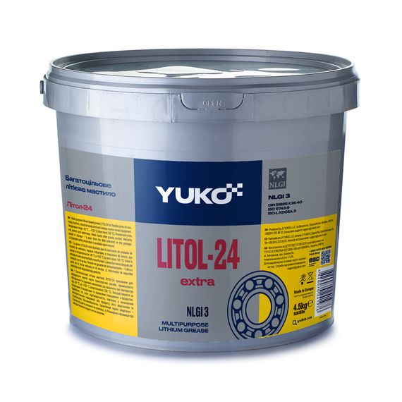 Смазка YUKO Литол-24 4,5 кг. 005428, Вес, кг: 4.5