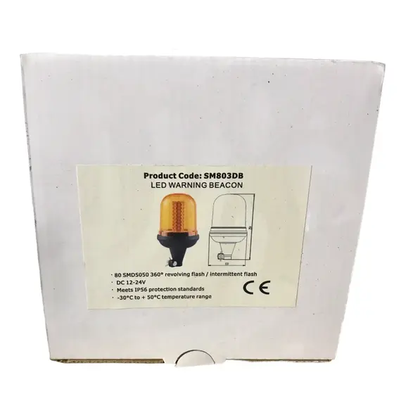 Світлодіодний сигнальний попереджуючий маяк LED 12-24v, фотография 2