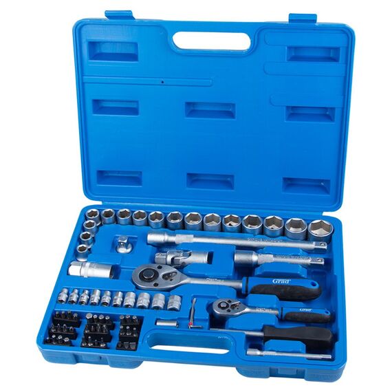 Набір насадок торцевих і біти 1/4" 1/2" 72шт Start GRAD (6003145)