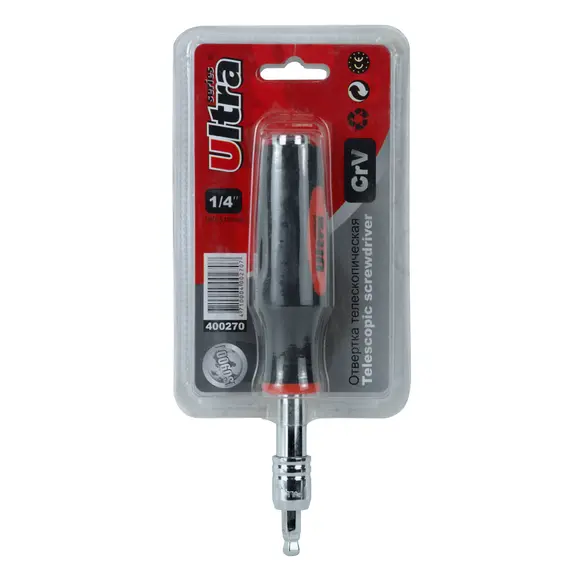 Викруткова рукоятка 1/4" телескопічний 190-318мм ULTRA (400270z), фотография 2