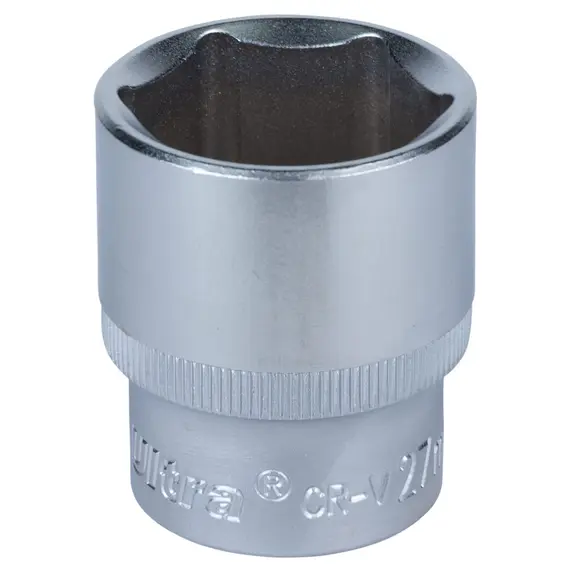 Насадка шестигранна коротка 1/2" 27мм CrV ULTRA (6070272), фотография 2