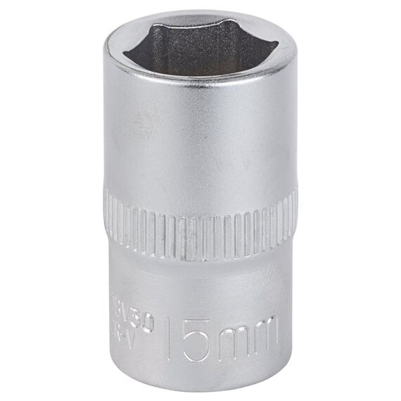 Насадка шестигранная короткая 1/2" 15мм CrV mid SIGMA (6071151)