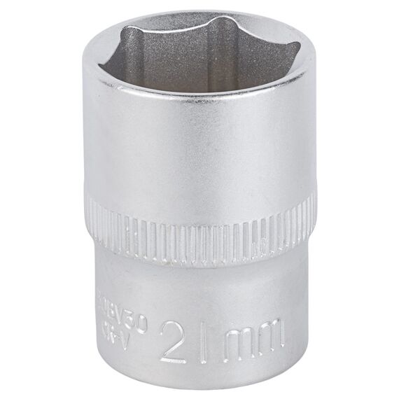 Насадка шестигранная короткая 1/2" 21мм CrV mid SIGMA (6071211)
