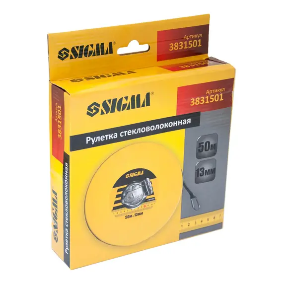 Рулетка скловолокно 50м×13мм SIGMA (3831501), фотография 4