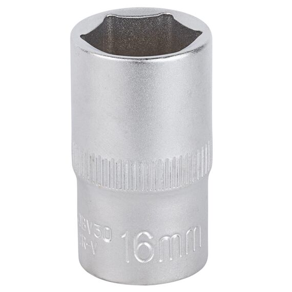 Насадка шестигранная короткая 1/2" 16мм CrV mid SIGMA (6071161)