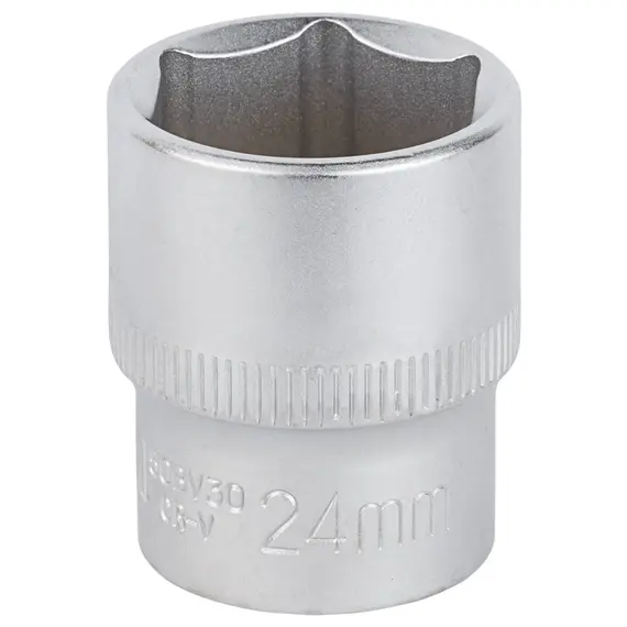 Насадка шестигранна коротка 1/2" 24мм CrV mid SIGMA (6071241)