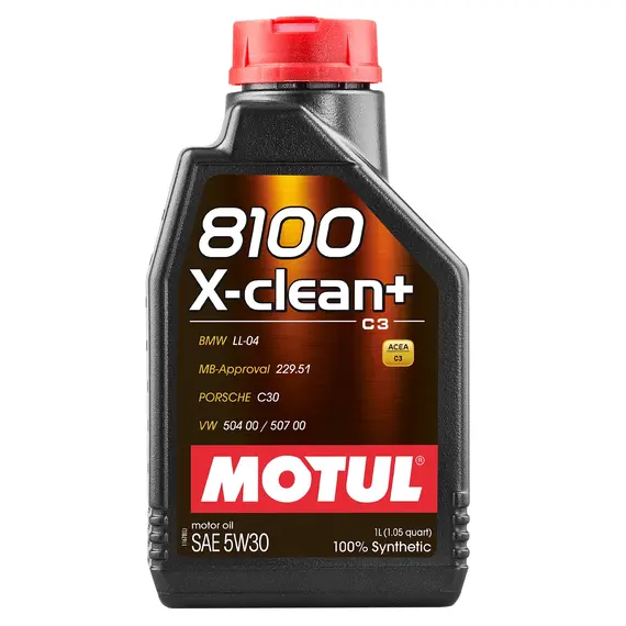 Масло моторное MOTUL 8100 X-clean+ 5W-30 1 л (106376/854711)