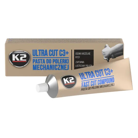 Паста для механической полировки кузова К2 Ultra Cut C3+ 100 г (L001)