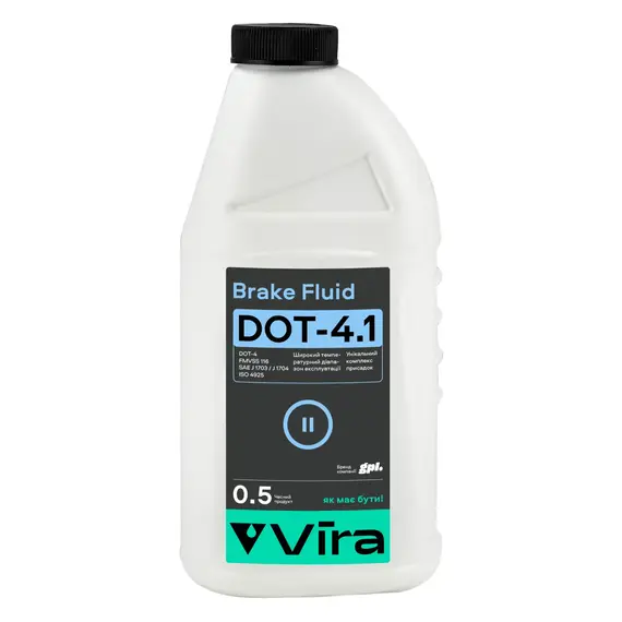 Жидкость тормозная VIRA Brake Fluid DOT-4.1 0,5 л (VI1101)