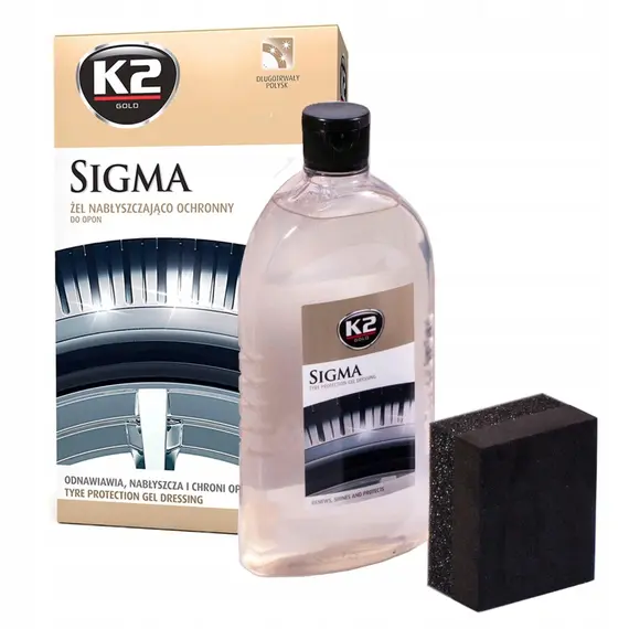Гель для полировки и ухода за шинами K2 Sigma бесцветный 500 мл (G1571)