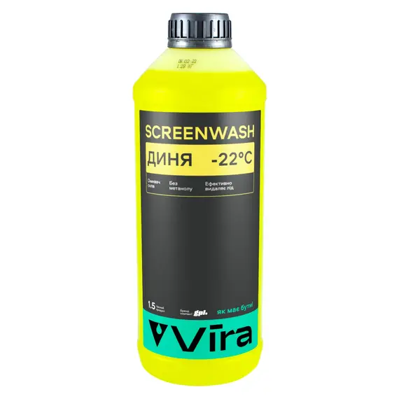 Омыватель стекла зимний VIRA -22 °С "Дыня" 1,5 л (VI0500)