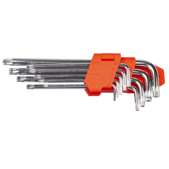 Набір ключів Lavita TORX Т10-Т50 L-подібні подовжені з отвором 9 шт. (LA 511600)