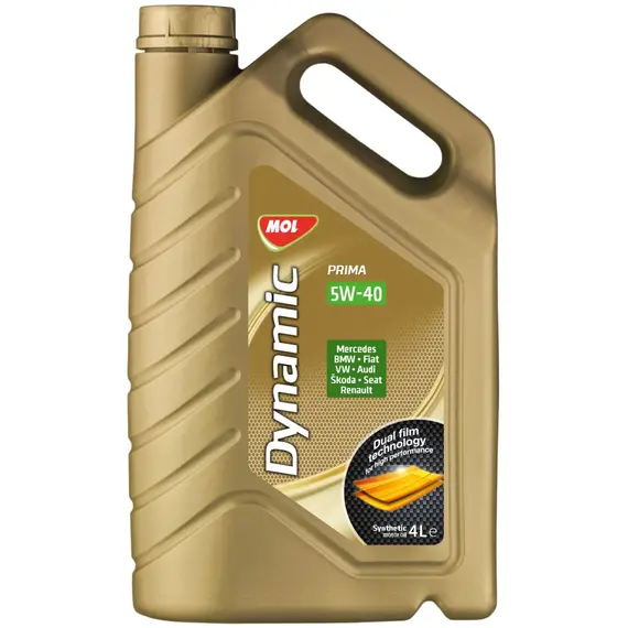 Олива моторна MOL Dynamic Prima 5W-40 4 л (13301138)