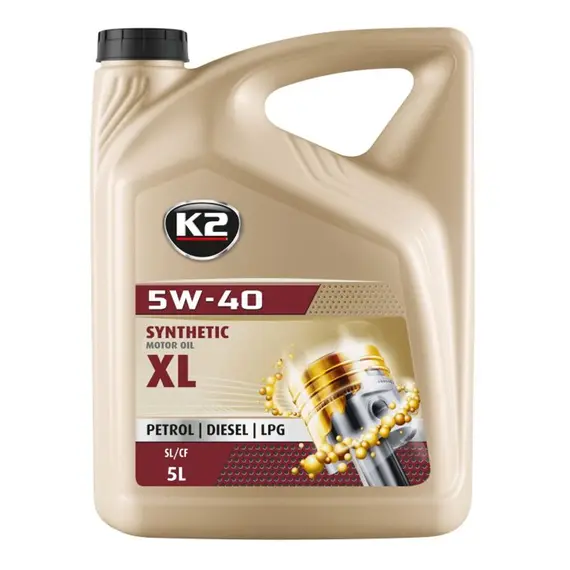 Олива моторна K2 Synthetic XL SL/CF/CF-4 5W-40 5 л (O1105E)