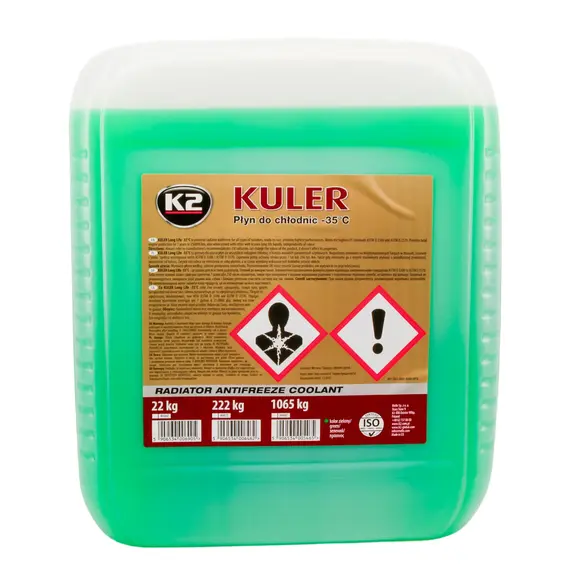 Жидкость охлаждающая K2 Kuler Long Life -35 °C G11 зеленая 22 кг (W406Z)