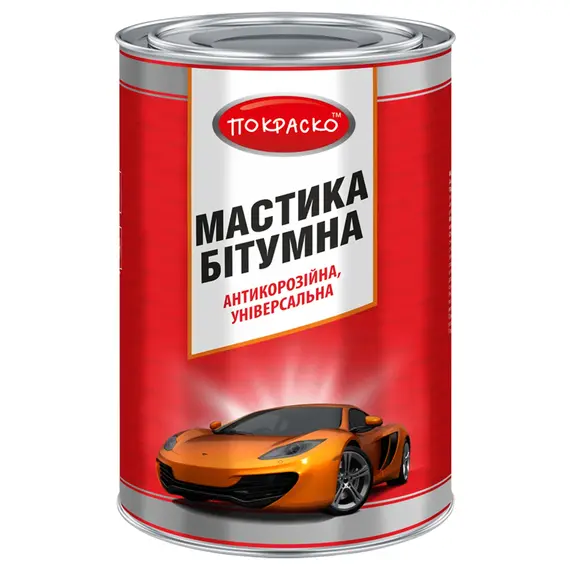 Мастика бітумна універсальна антикорозійна Покраско 4,3 кг