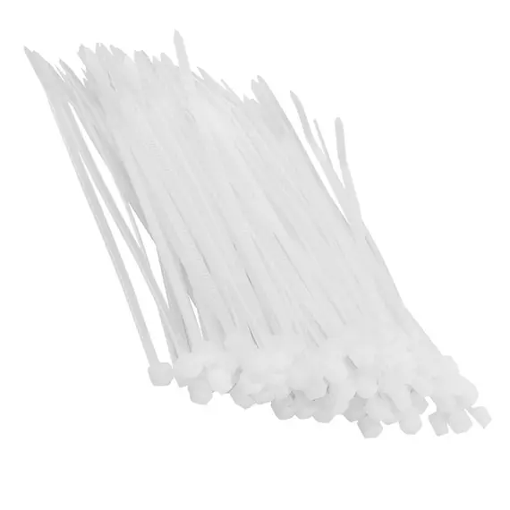 Хомут ленточный LAVITA 300 мм x 3,6 мм, 100 шт. пластиковый белый (LA 26_3.6X300W)