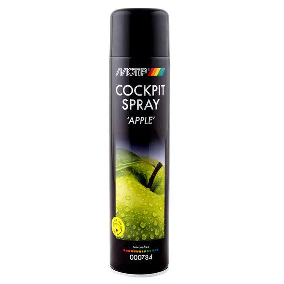 Очиститель для панели приборов MOTIP Cockpit Spray "Яблоко" аэрозоль 600 мл (000784)