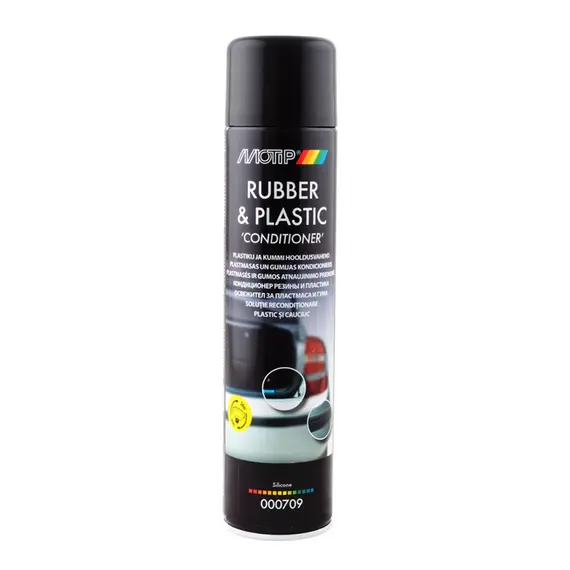 Очищувач-кондиціонер для гуми та пластику MOTIP Rubber & Plastic Conditioner аерозоль 600 мл (000709)