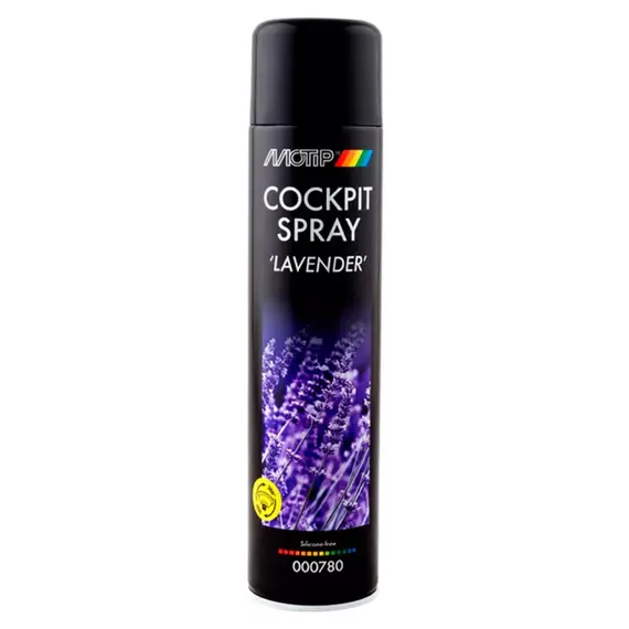 Очиститель для панели приборов MOTIP Cockpit Spray "Лаванда" аэрозоль 600 мл (000780)