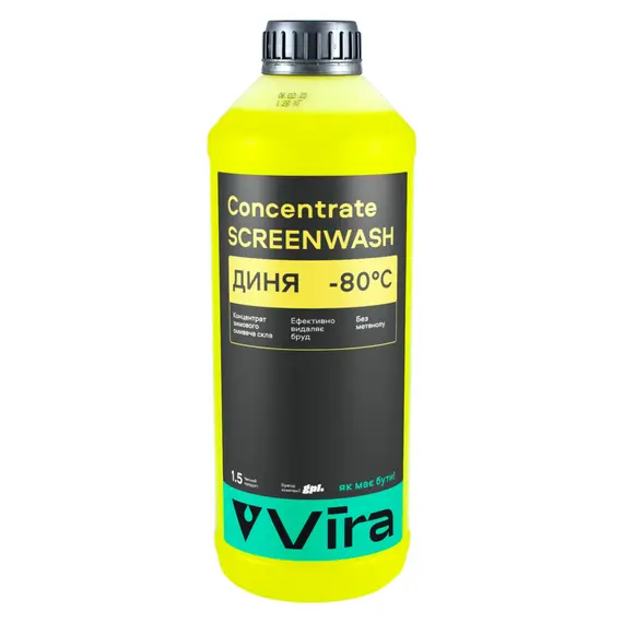 Омыватель стекла зимний VIRA -80 °С "Дыня" концентрат 1,5 л (VI0502)