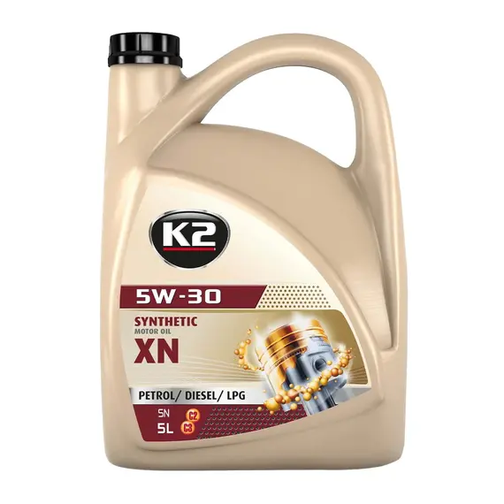 Олива моторна K2 Synthetic OIL SN XN 5W-30 5 л (O1505E)