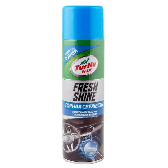 Полироль для пластика TURTLE WAX Fresh Shine "Горная свежесть" аэрозоль 500 мл (53008)