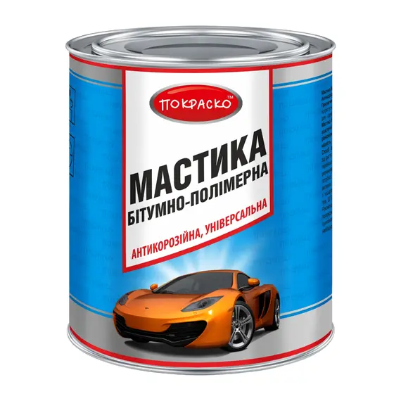 Мастика битумно-полимерная универсальная антикоррозийная Покраско 2,4 кг