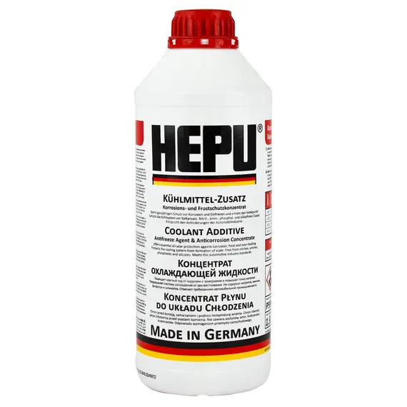 Жидкость охлаждающая HEPU Антифриз G12 красная концентрат 1,5 л (P999 G12)